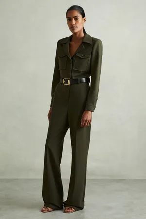 Reiss Ray Jumpsuit Plain, Size: 6
