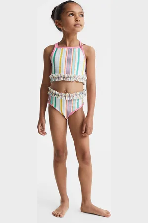 Reiss Amelia Bikini Set Striped, Size: 7