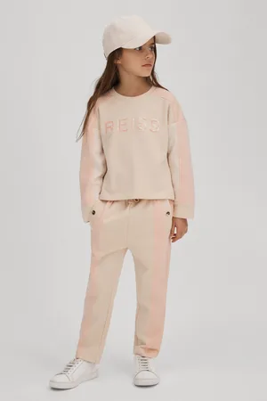 Reiss Ivy Sweatshirt Cotton Side Stripe, Size: 11