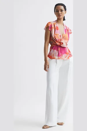Reiss Corey Blouse Printed, Size: 6