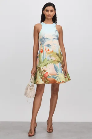 LEO LIN Leo Printed A-line Mini Dress, , 6