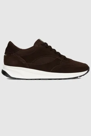 Unseen Footwear Suede and Mesh Rozel Trainers, , E41