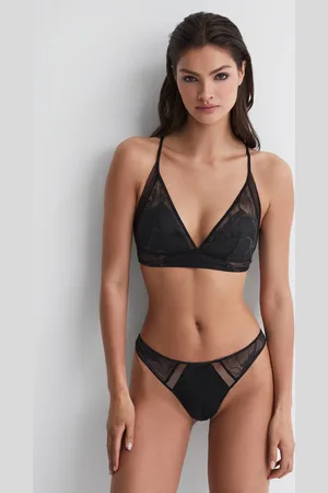 Calvin Klein Satin Lace Thong, , Size: M