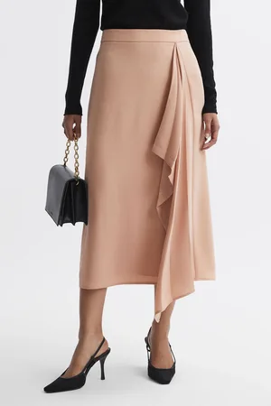 Reiss Ash Midi Skirt Pritned, Size: 4