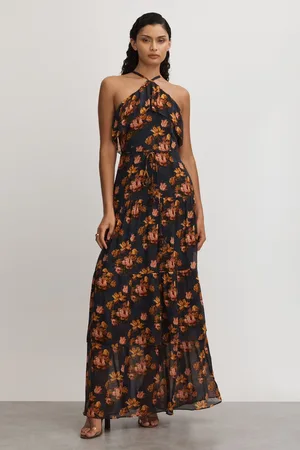 Paige Silk Georgette Floral Print Maxi Dress, , 6