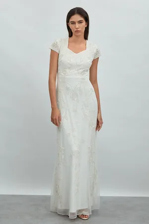 RAISHMA Floral Beaded Maxi Dress, , 6