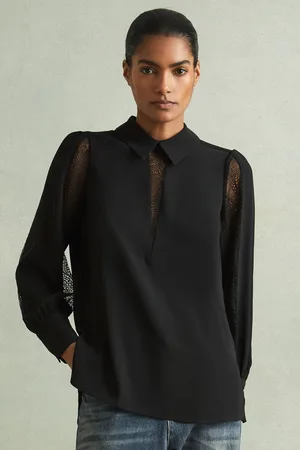 Reiss Renata Blouse Lace, Size: 4