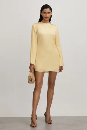 Anna Quan Plisse Raw Hem Mini Dress, , 6