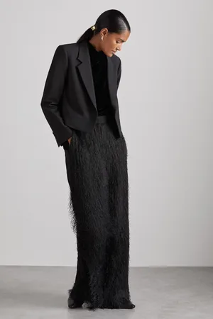 Reiss Louise Cropped Blazer Plain, Size: 8