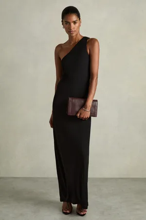 Reiss One-shoulder Jersey Maxi Dress, 6
