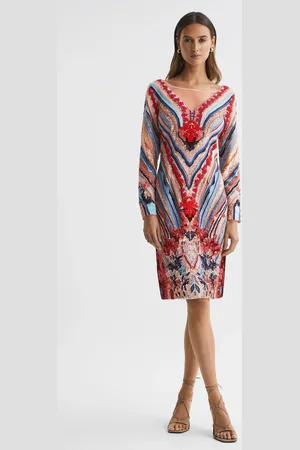 RAISHMA Embellished Textured Mini Dress, , 6
