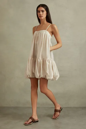 Reiss Bubble Hem Removable Strap Mini Dress, 8