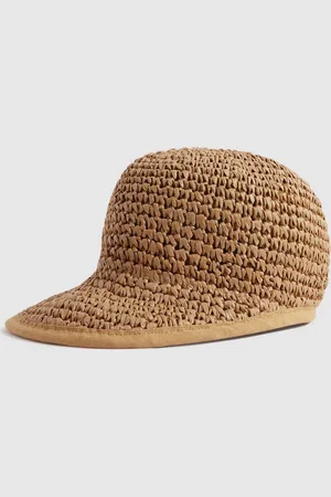 Reiss Woven Straw Cap, M & L