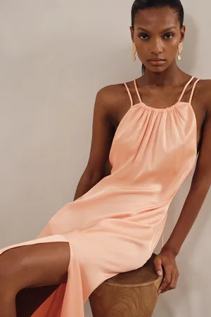 Reiss Satin Halterneck Maxi Dress, 4