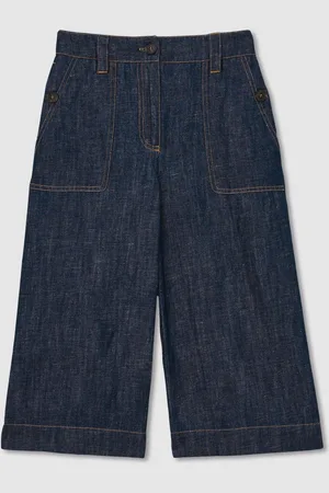 Reiss Cotton-linen Wide Leg Trousers