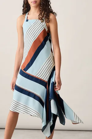 Reiss Stripe-print Handkerchief Dress, Q04