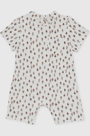 Reiss Print Cotton Jersey Printed Romper, K01