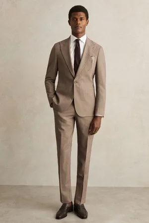 Reiss Belmont Single-breasted Textured Blazer Slim-fit With Wool, 36R