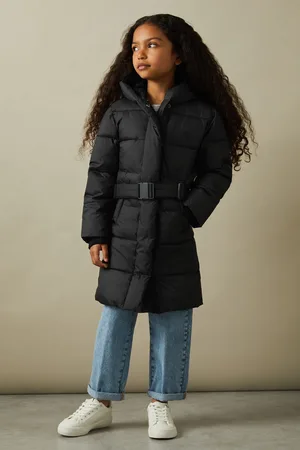 Reiss Tia Hooded Coat Quilted, Size: 4-5Yrs