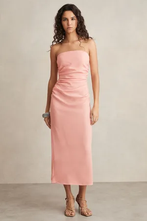 Reiss Ruched Strapless Bodycon Dress, 18