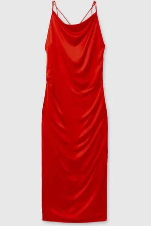 Reiss Satin Cowl Neck Maxi Dress, 10