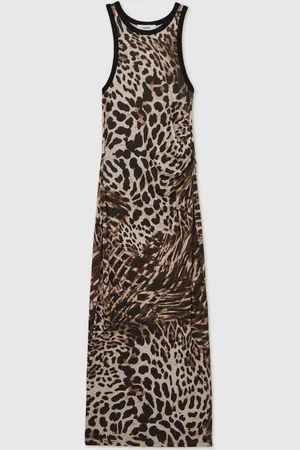 Reiss Lily Bodycon Dress Leopard Print, Size: M