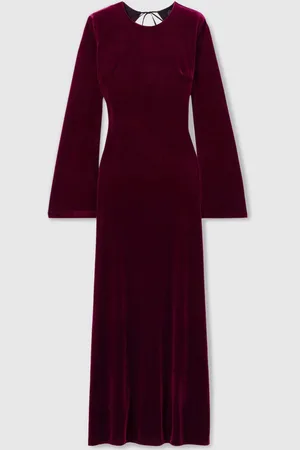 UNDRESS CODE Open-back Velvet Maxi, XS