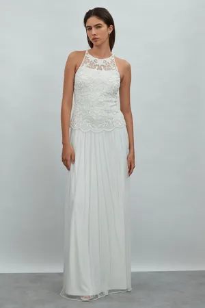 RAISHMA Embellished High Neck Maxi Dress, , 6