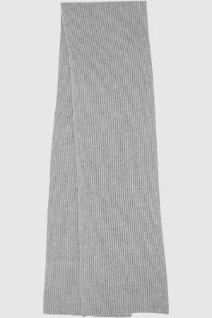 Reiss Alderny Soft Cashmere Ribbed Scarf, One Size