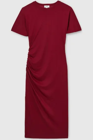 Reiss Blend Ruched Midi Dress, 10