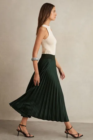 Reiss Pleated Midi Skirt, 6