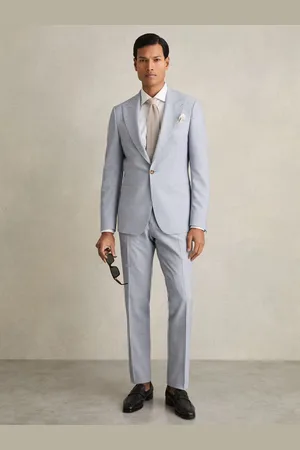 Reiss Belmont Single-breasted Textured Blazer Slim-fit With Wool, 36
