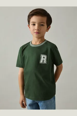 Reiss 3-9 yrs Cotton Letter-patch T-shirt, 4-5Yrs