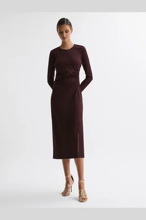 Reiss Ruched Bodycon Midi Dress, 4