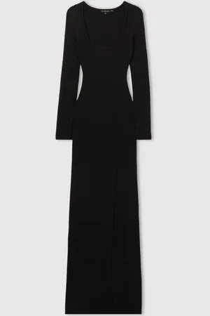 GOOD AMERICAN Ribbed Midi Dress, 8