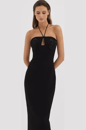 RACHEL GILBERT Rachel Embellished Bodycon Midi Dress, , 10
