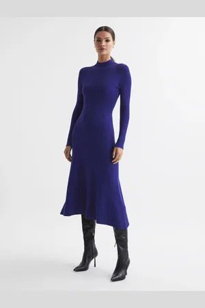 Reiss Knitted Bodycon Midi Dress, XS