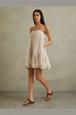 Reiss Bubble Hem Removable Strap Mini Dress, 4