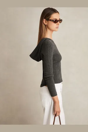 Reiss Chloe Jumper Wool Rib Knit, Size: XS