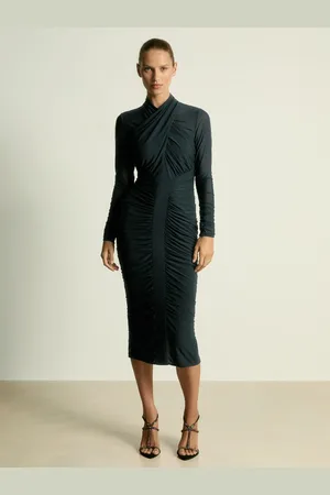 Reiss Ruched Bodycon Midi Dress, 10
