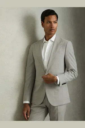 Reiss Single-breasted Check Suit Blazer Slim-fit, 36R