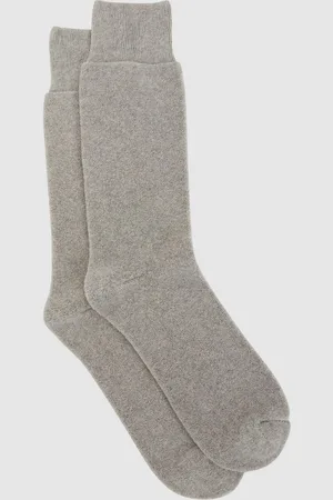 Reiss Alers Blend Terry Towelling Socks - Cotton Plain, Size: S & M