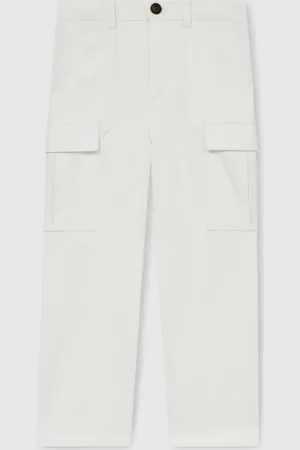Reiss 13-14 yrs Cotton Straight Leg Cargo Trousers