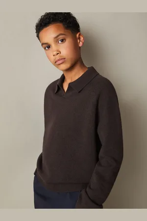 Reiss Grange Polo Shirt Wool Plain, Size: Q04