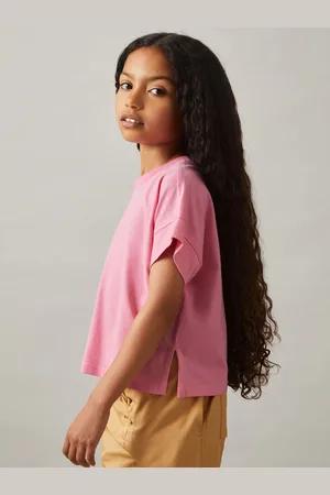 Reiss 9-13 yrs Cotton Oversized Short-sleeve T-shirt, 112