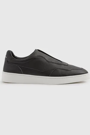 Reiss Cruz Trainers Leather Plain, Size: 7
