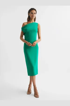 Reiss Off-shoulder Bodycon Midi Dress, 10