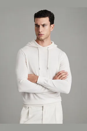 Reiss Merino Wool Drawstring Hoodie, XL