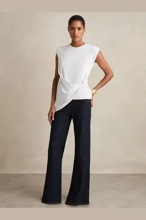 Reiss Cotton Drape T-shirt, XS