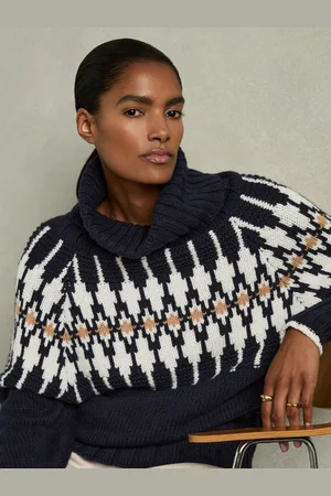 Reiss Emma Jumper Wool Fairisle, Size: XS
